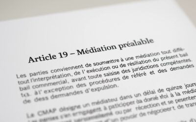La clause de médiation dans le bail commercial : prévenir les conflits