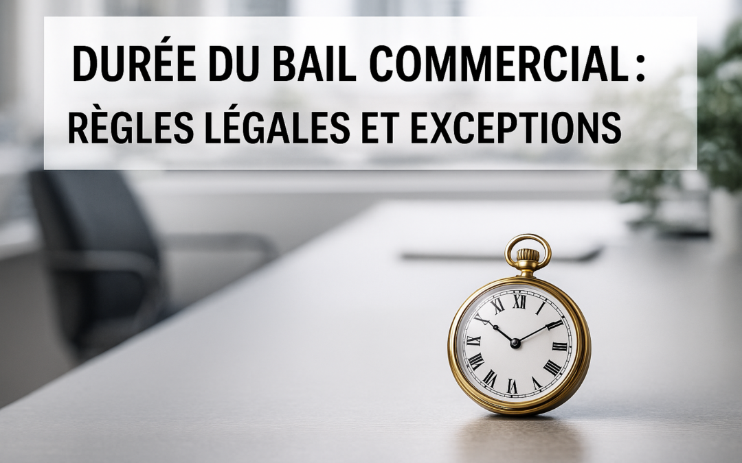 Durée du bail commercial : 3-6-9 ans et exceptions