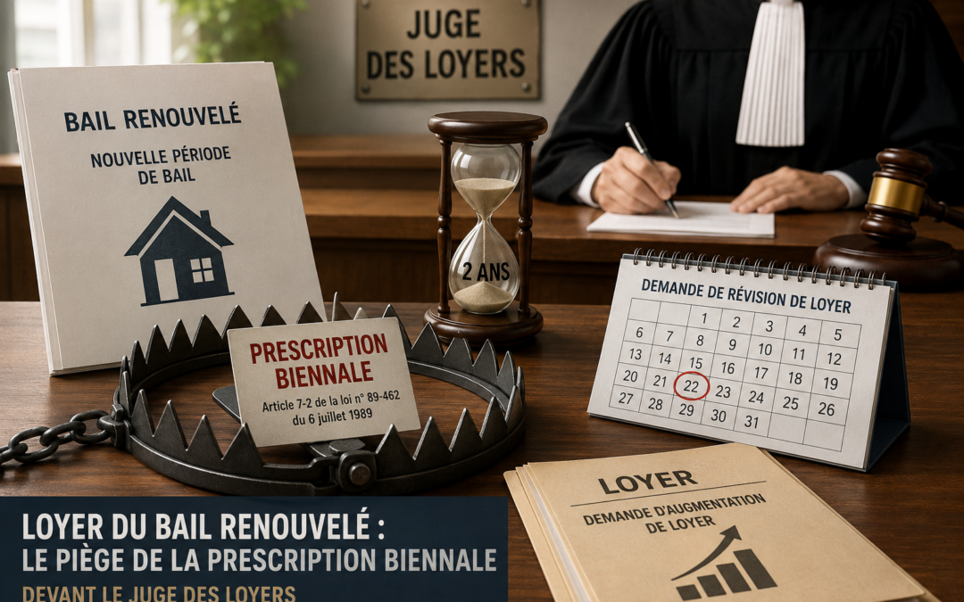 Loyer du bail renouvelé : le piège de la prescription biennale devant le juge des loyers